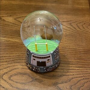 Football Stadium Snow Globe with goal posts and football